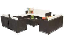 Colorado Relax Corner 8 bruin Bica technorattan loungemeubilair