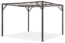 Frame voor metalen terraspergola Santorini 3 x 3m bruin Garden Point