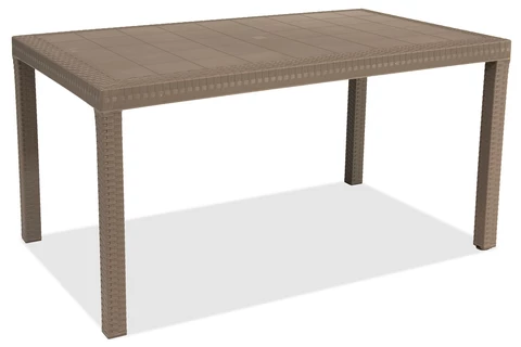 Kunststof rotan tuinmeubels Colorado Apetito 7 cappuccino Bica