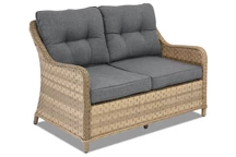 Kunststof rotan tweezitsbank Toledo Garden Point cappuccino