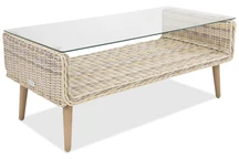 Loungetafel van kunststof rotan Bilbao Garden Point zand