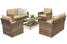 Monaco Coffee 6 Tuinpunt tuinmeubelen bruin