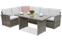 Monaco Comida 5 Garden Point tuinmeubelen grijs