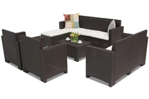 Nebraska Relax Corner 8 bruin Bica technorattan loungemeubilair