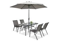 Parasol Perugia ∅3m Garden Point grijs