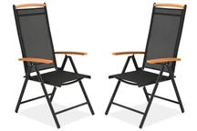 Set van aluminium stoelen Verona Wood Garden Point - 2 stuks