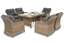 Toledo Premium 6 Tuinpunt gemêleerd technorattan tuinmeubelen