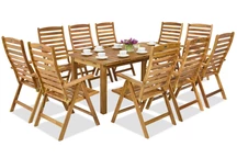 Tuinmeubelen van hout Dżakarta/Bombaj 10 Garden Point