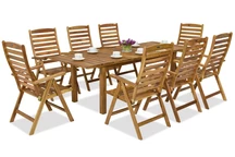 Tuinmeubelen van hout Dżakarta/Bombaj 8 Garden Point
