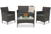 Tuinmeubelen van kunststof rotan Calabria Premium Garden Point antracyt