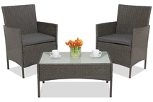 Tuinmeubelen van kunststof rotan Calabria Premium Terrace Garden Point antraciet