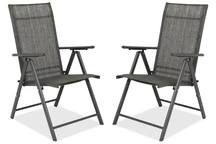 Tuinstoel Rosario Garden Point antraciet - set van 2 stuks