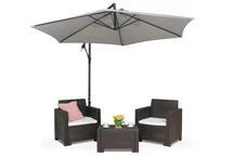 Zweefparasol Napels ∅3m Garden Point grijs