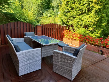 Marsylia Garden Point grijs technorattan tuinmeubelen