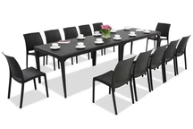 Elegante dining tuinset Oslo/Volga 12 antraciet Bica
