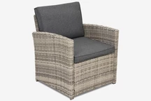 Fauteuil van technorattan Monaco Garden Point lichtgrijs - set van 2 stuks