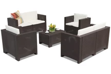 Colorado Coffee 6 bruin Bica technorattan meubelset