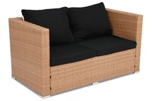 Kunststof rotan 3-zitsbank Roma Garden Point honing