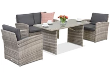 Monaco Apetito 4 Garden Point tuinmeubelen lichtgrijs