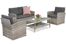 Monaco Coffee 4 Garden Point tuinmeubelen lichtgrijs