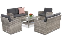 Monaco Coffee 6 Garden Point tuinmeubelen lichtgrijs