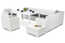 Nebraska Comida Max 9 wit Bica technorattan meubelset