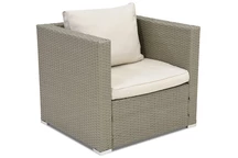 Technorattan fauteuil Roma Garden Point in lichtgrijs