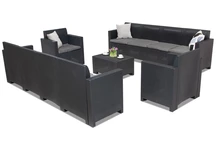 Technorattan meubels Nebraska Coffeee Max 10 antraciet Bica