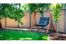 Houten schommelbank Bali Garden Point grijs