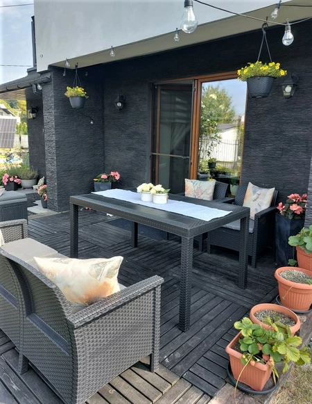 Venezia Apetito 5 antraciet Bica technorattan set