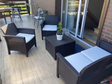 Venezia Coffee Box 4 bruin Bica technorattan set met commode