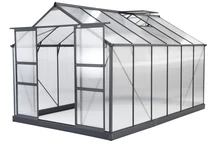 Azalia aluminium serre 2,5 x 3,7m CoverTech antraciet