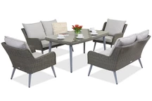 Bilbao Apetito 6 Garden Point tuinmeubelen grijs