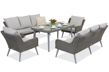 Bilbao Apetito 8 Garden Point tuinmeubelen grijs