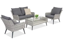 Bilbao Coffee 4 Garden Point tuinmeubelen wit