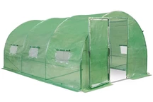 Folie tunnel met metalen frame 3x4,5m Tuinpunt groen met deur