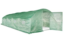 Folie tunnel met metalen frame 4x8m Tuin Poin groen met deur