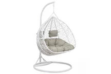Rosario tuin hangstoel met frame Garden Point wit