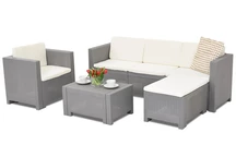 Colorado Relax Corner 5 Bica grijs technorattan loungemeubelset