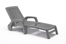 Kunststof rotan ligbed Bahama Bica grijs