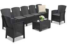 Technorattan meubelen Lido Coffee Max 7 antraciet Bica