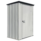 Metalen tuinschuur 1,2 x 0,9 m Spacemaker Arrow lichtgrijs