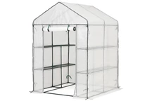 Minikas voor de tuin 1,4 x 1,4 x 2 Tuinpunt wit