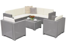 Technorattan hoekset Colorado Corner 7 Bica grijs