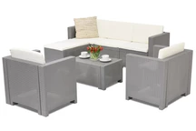 Colorado Relax Corner 6 Bica grijs technorattan loungemeubelset