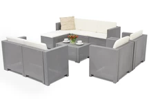 Colorado Relax Corner 8 Bica grijs technorattan loungemeubelset