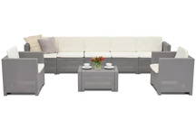 Technorattan set Colorado Coffee Max 7 Bica grijs