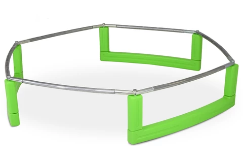 Mini tuintrampoline met intern net 140 cm Jump Hero groen