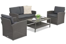 Tuinmeubelen Monaco Coffee 4 Garden Point antraciet