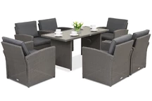 Tuinmeubelen Monaco Premium 6 Garden Point antraciet